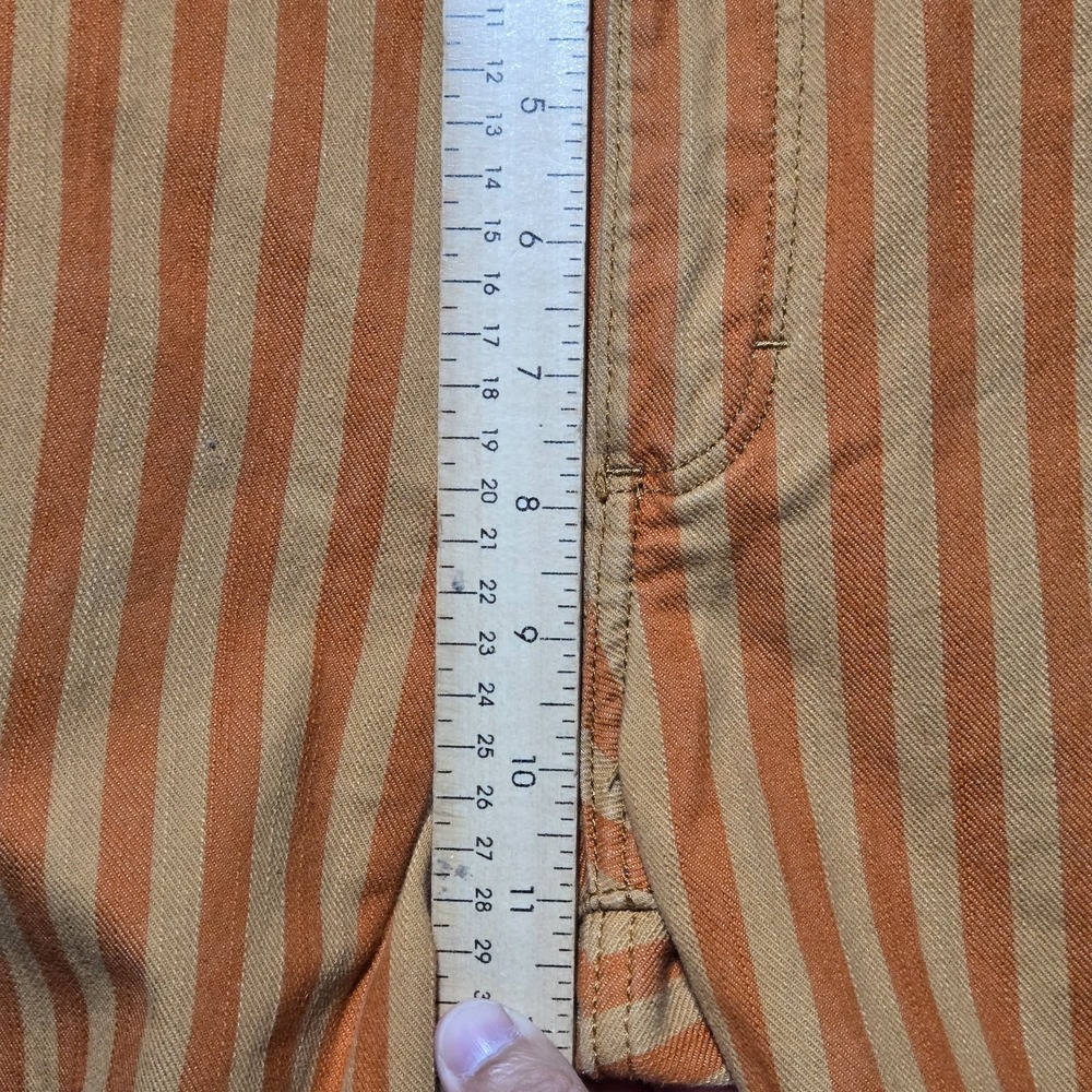 Wrangler Wanderer 622 High Rise Flare Jeans Women's 27x31 Retro Orange Striped - Picture 5 of 13